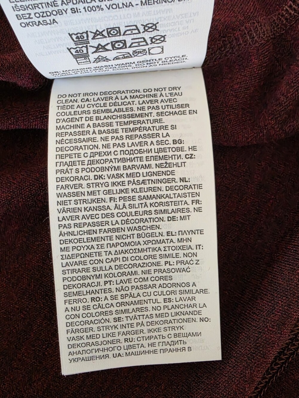 Smartwool Merino 250 Base Layer Crew Black Cherry Women’s M NWT Thermal Wool Top - Picture 10 of 13